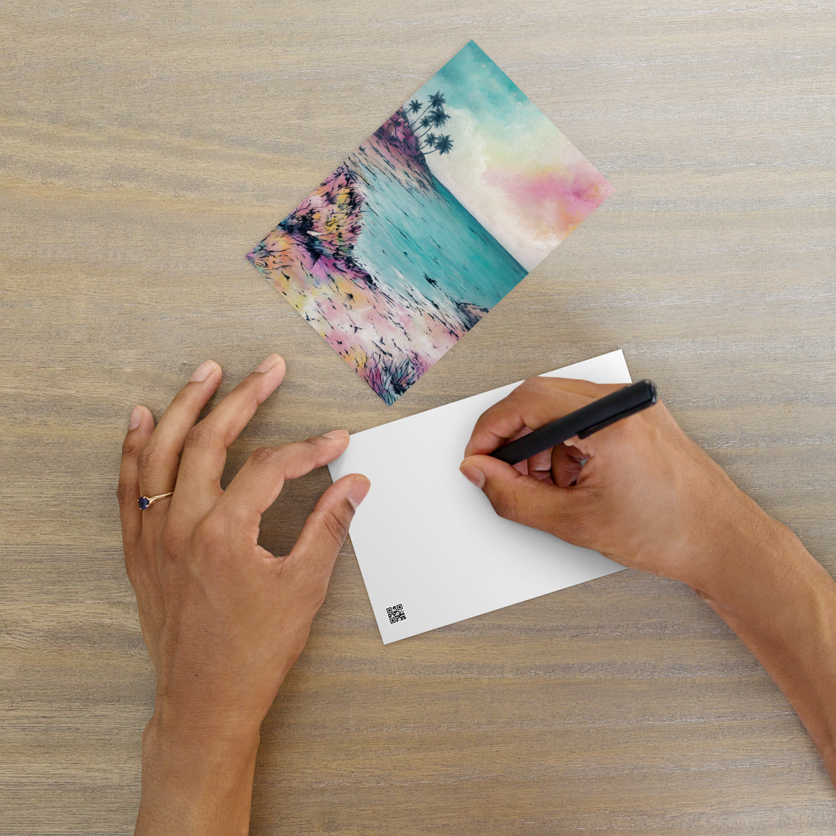 Blush and Breeze Postcard