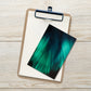 Bursts of Emerald Light Postcard