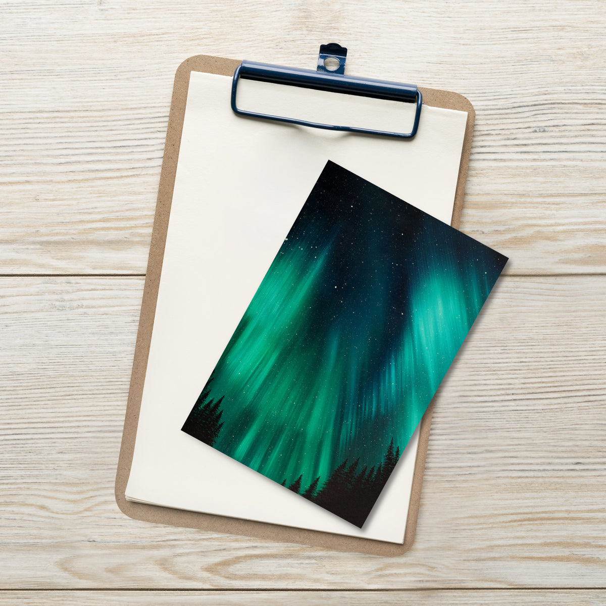 Bursts of Emerald Light Postcard
