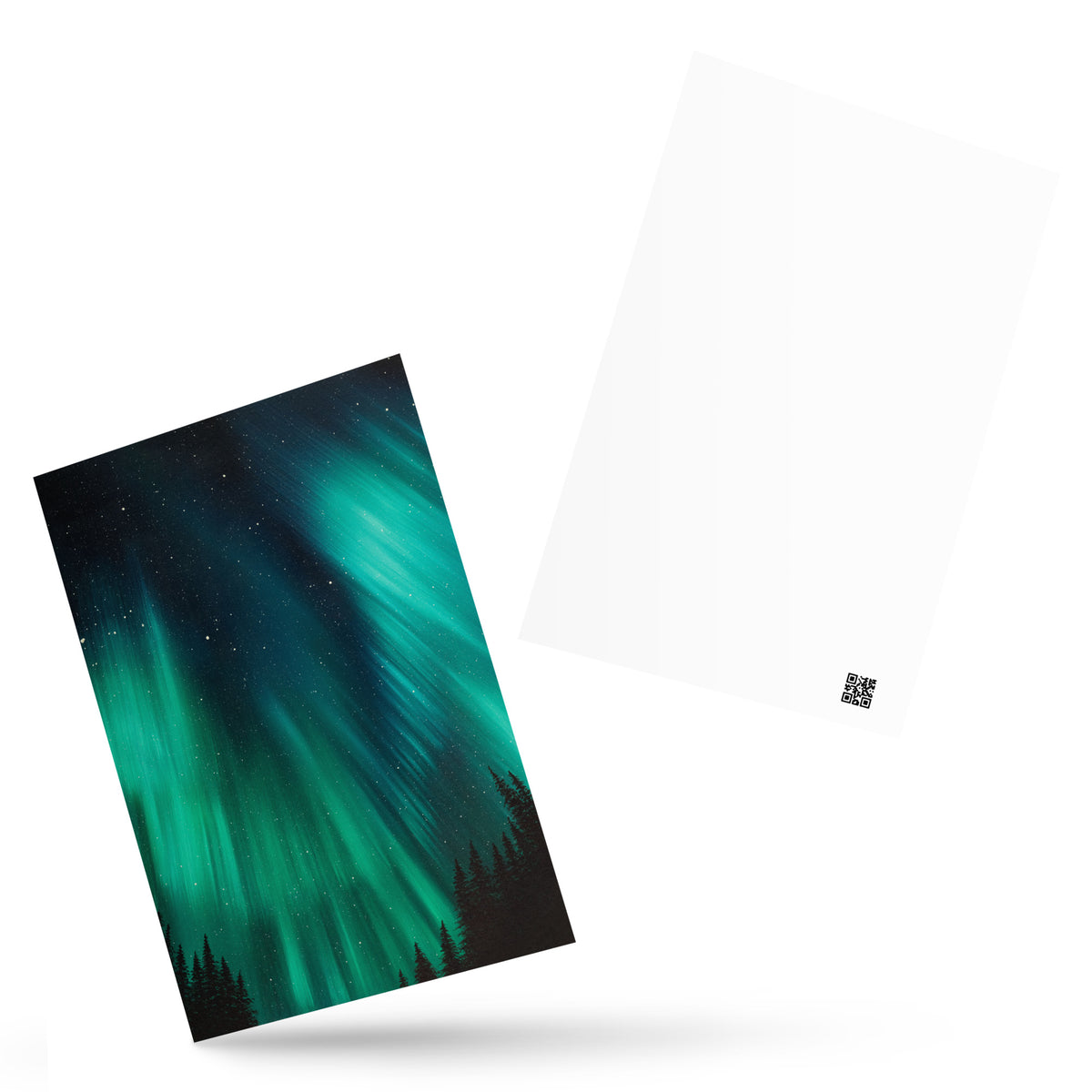 Bursts of Emerald Light Postcard